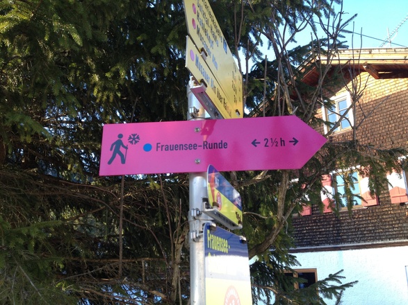 Winterbeschilderung Frauensee Runde