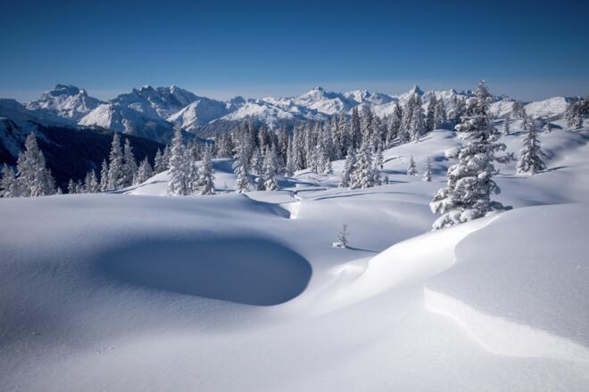 Winterlandschaft am Muttjöchle