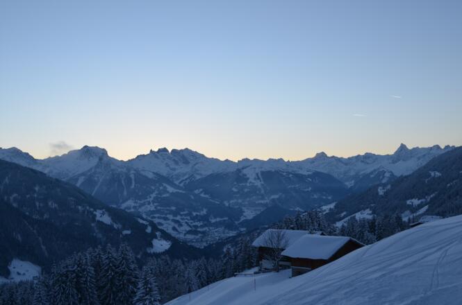 Ausblick nach dem Sonnenuntergang