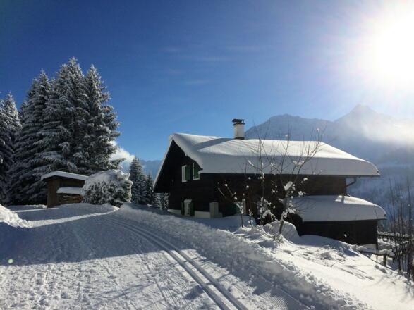 Winterwanderweg entlang der Panoramaloipe