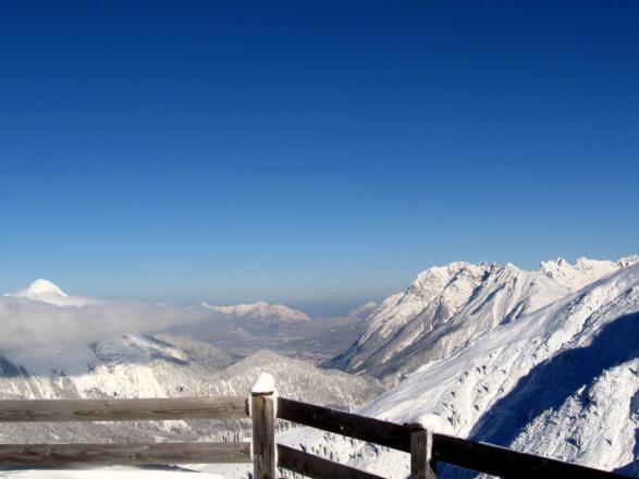 Blick hinaus ins Alpenvorland
