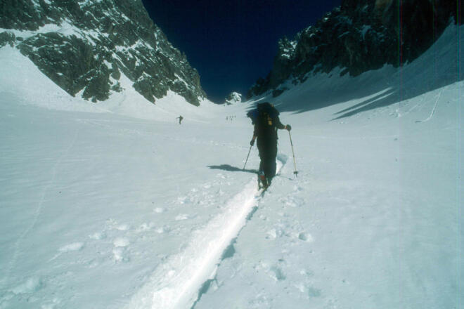 Aufstieg zur Grünsteinscharte