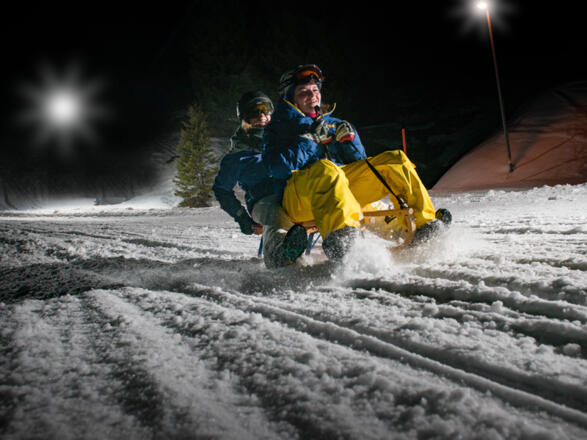 Nachtrodeln in Damüls