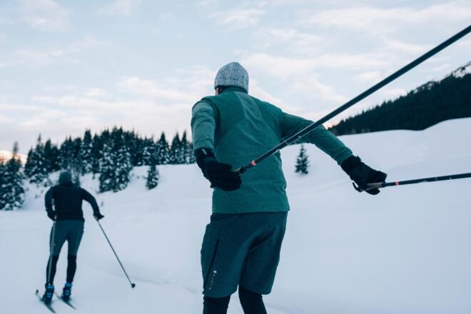 Langlaufen im Winter ins Zugertal