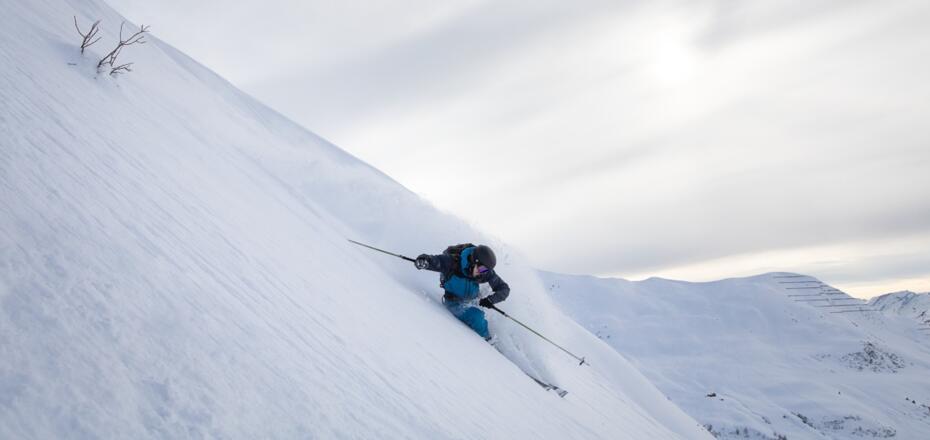 Verdiente Abfahrt vom St. Antönier Joch nach St. Antönien