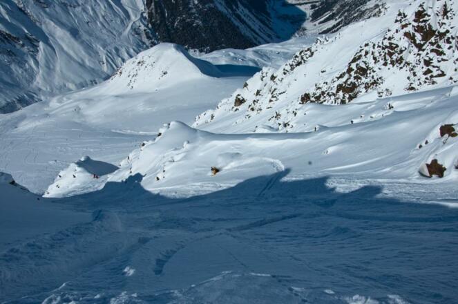 Pitztal - Mittagsscharte - Rinnen im oberen Teil