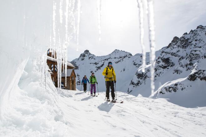 Skitour bei der Saarbrücker Hütte