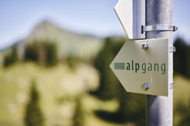 Beschilderung alpgang