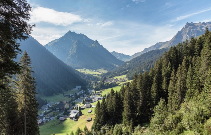 Blick nach Gargellen
