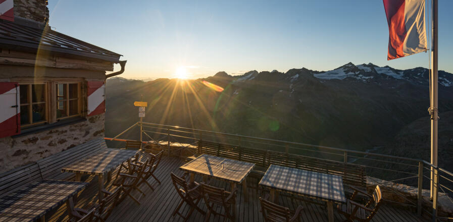 Sonnenaufgang am Ramolhaus