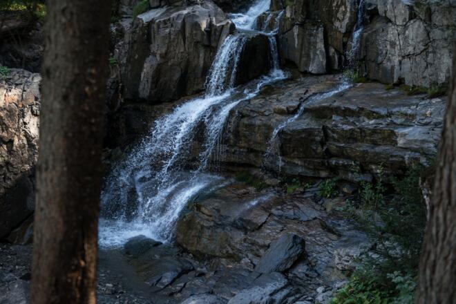 Wasserfall im Schwarzwassertal