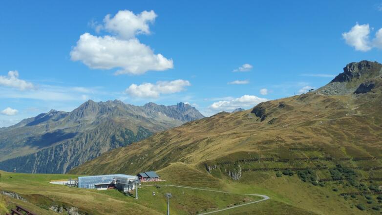 Weg zur Grasjoch Hütte