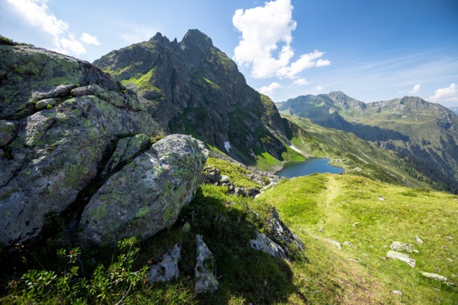 Blick auf den Oberen Alpguessee