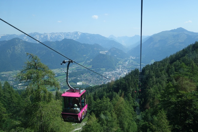 Katrin Seilbahn und Blick auf Bad Ischl