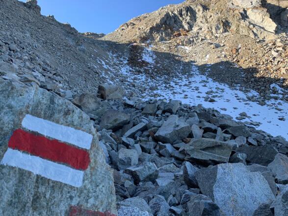 Schnee beim Plattenjoch