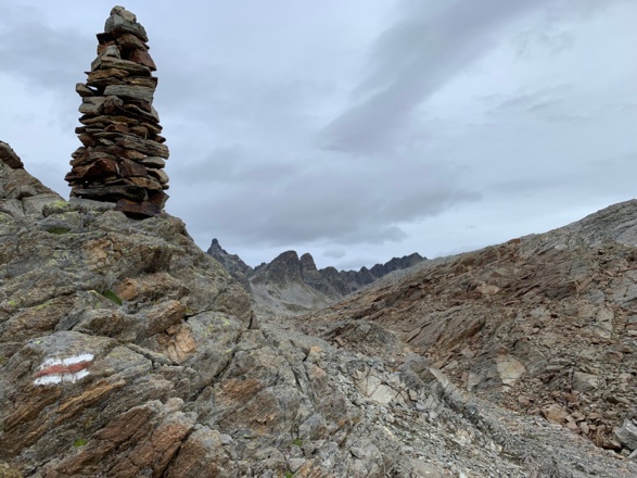 Steinmännchen bei der "Roten Furka"