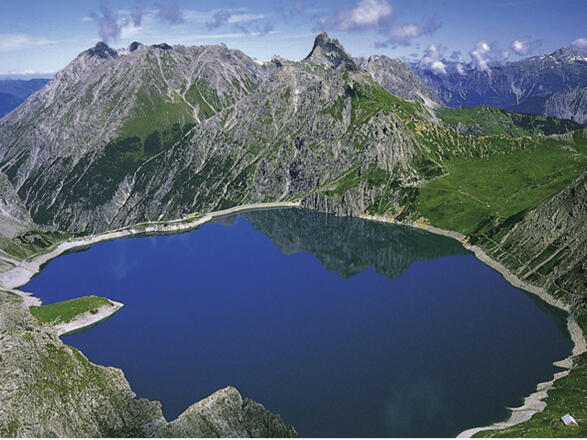 Lünersee von oben