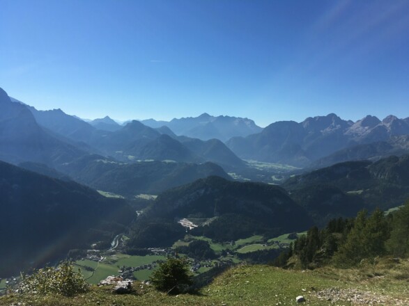 Blick auf Unken im Salzburger Saalachtal