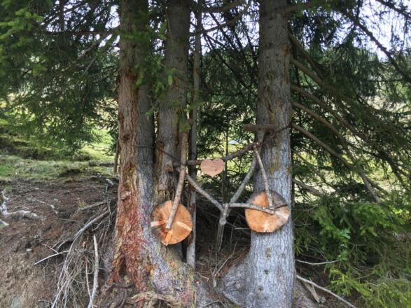 Wegweiseer an der Radstrecke