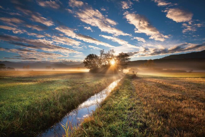 Sonnenaufgang im Ruggeller Riet