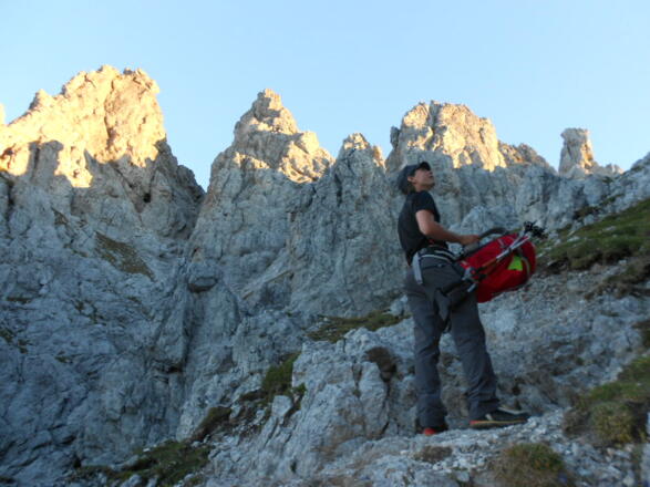 Zustieg zum Klettersteig