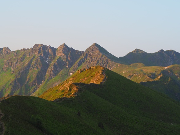 Panorama Sonnenaufgang Sagtaler Spitzen