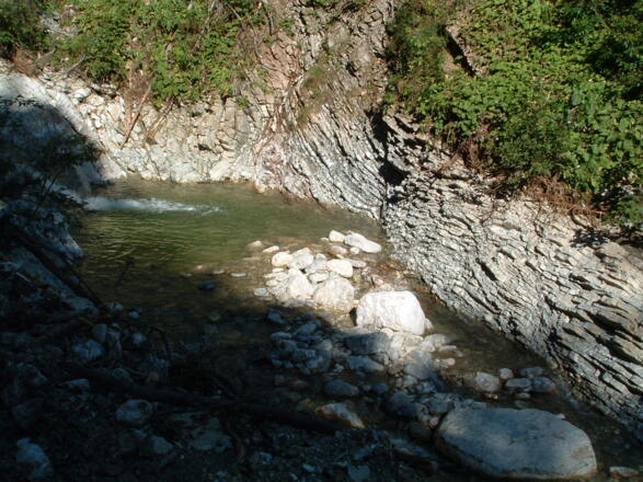 Ammergauer Schichten entlang des Filzmoosbachs