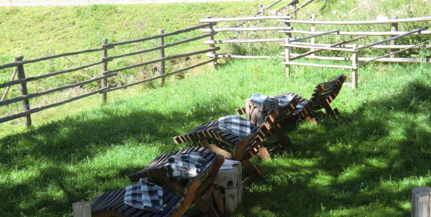 Entspannungszonen auf der Meislsteinalm