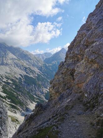 Austieg am Stempeljoch
