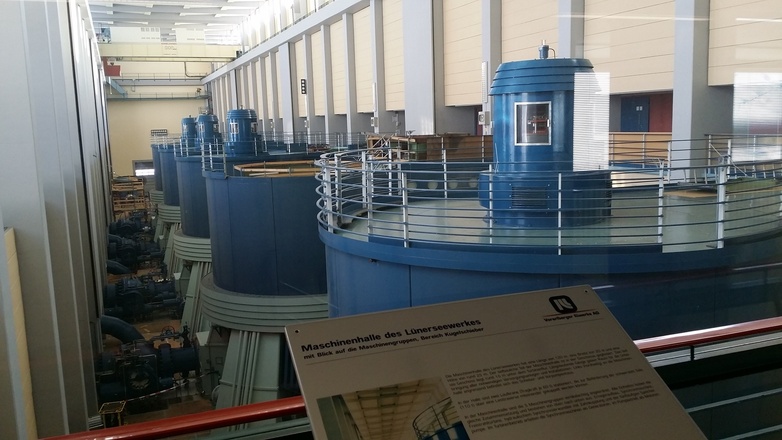 Maschinenhalle des Lünerseewerks