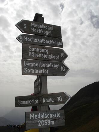 Medalscharte - nun geht´s wieder bergab