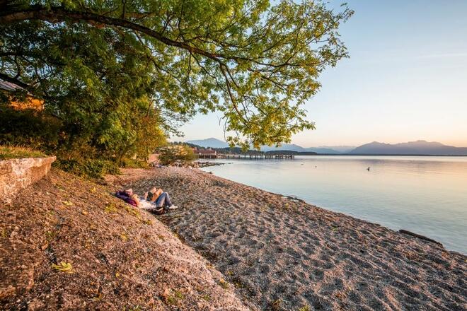 Entspannen mit Blick auf den Chiemsee