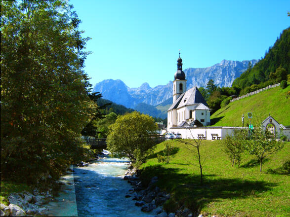 Ramsauer Kirche mit Reiteralpe