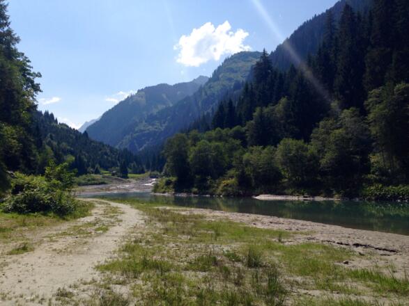 Blick auf den Stausee
