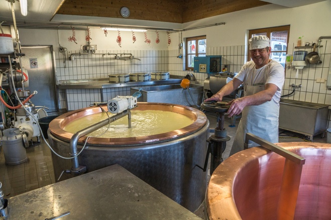 Sennerei in der Alpe Laguz