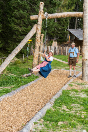 Der Spielplatz auf der Schwaigalm