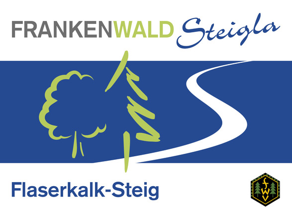 Markierungszeichen FrankenwaldSteigla Flaserkalk-Weg