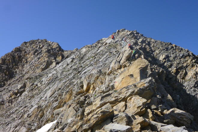 Gipfelgrat zur Vorderen Kendlspitz
