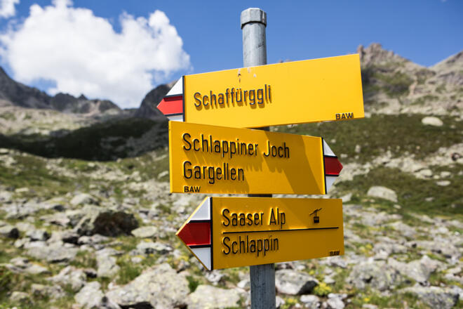 Wegweiser in der Schweiz