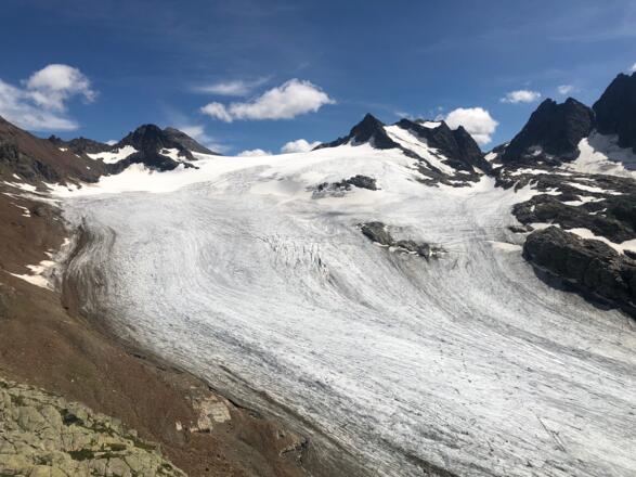 Silvrettagletscher von der Roten Furka