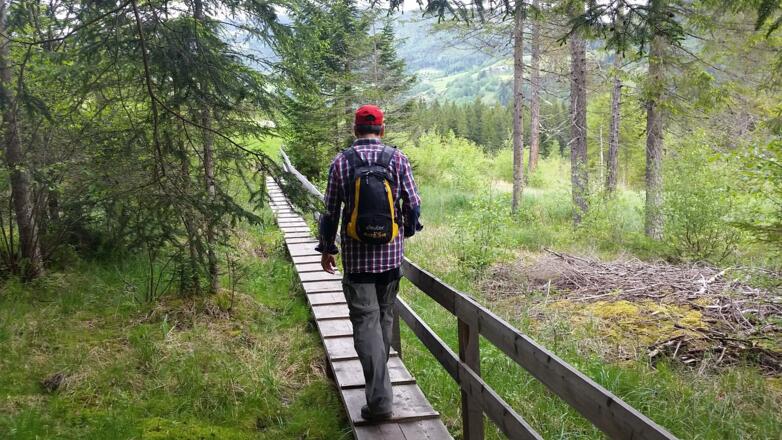 Steig zurück Richtung Augustinkapelle und Murbrücke
