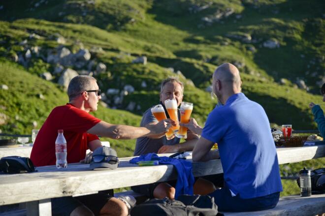 Pause auf der Pfälzerhütte