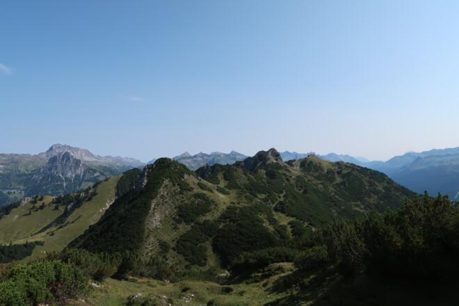 Blick von den Wannaköpf auf den Itonskopf