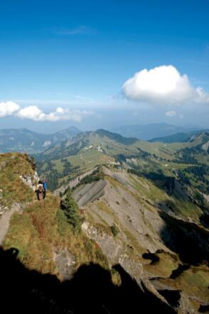 Abstieg vom Hohen Freschen