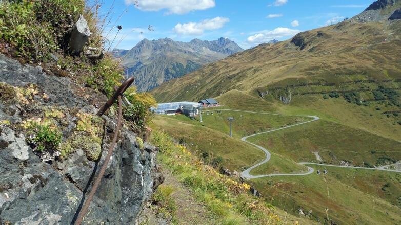 Weg zur Grasjoch Hütte