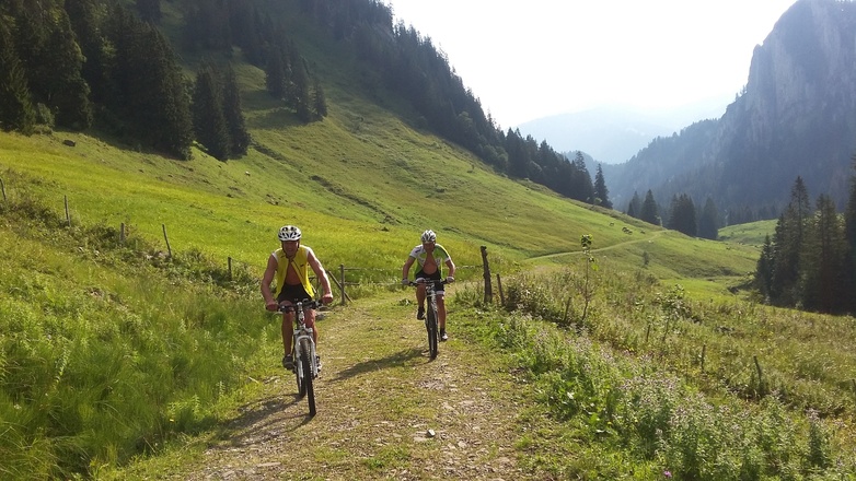 Zornig der Anstieg zur Gesertobelsalpe