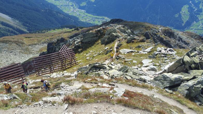 Letzter Anstieg zum Gipfel