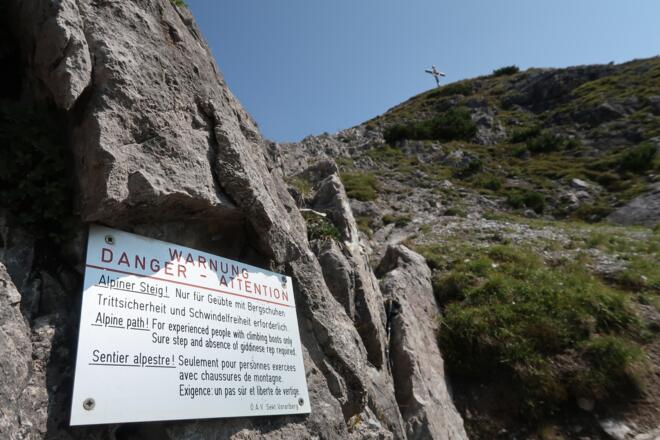 Der letzte Anstieg zum Itonskopf