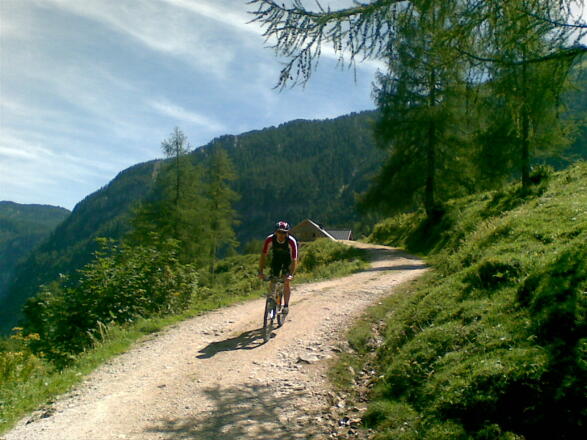 Auffahrt zur Oberjochalm