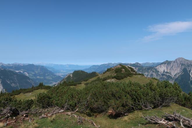 Blick von den Wannaköpf ins Walgau